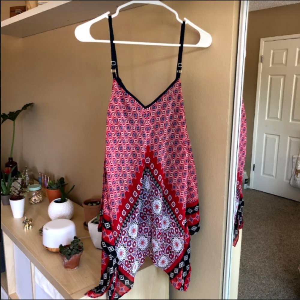 2/$20 Drapey Red Tank top